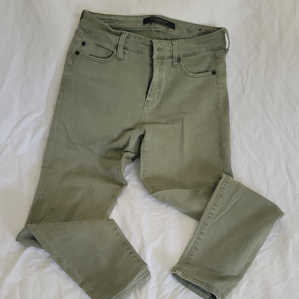 Liverpool Women's Olive Skinny Jeans